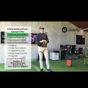 Kit d'entraînement de golf GravityFit TPro Super Kit 2.0, bandes verte, jaune et rouge
