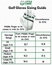 Little Links Kids Golf Training Glove, Right Hand, Medium, Ages 8–11