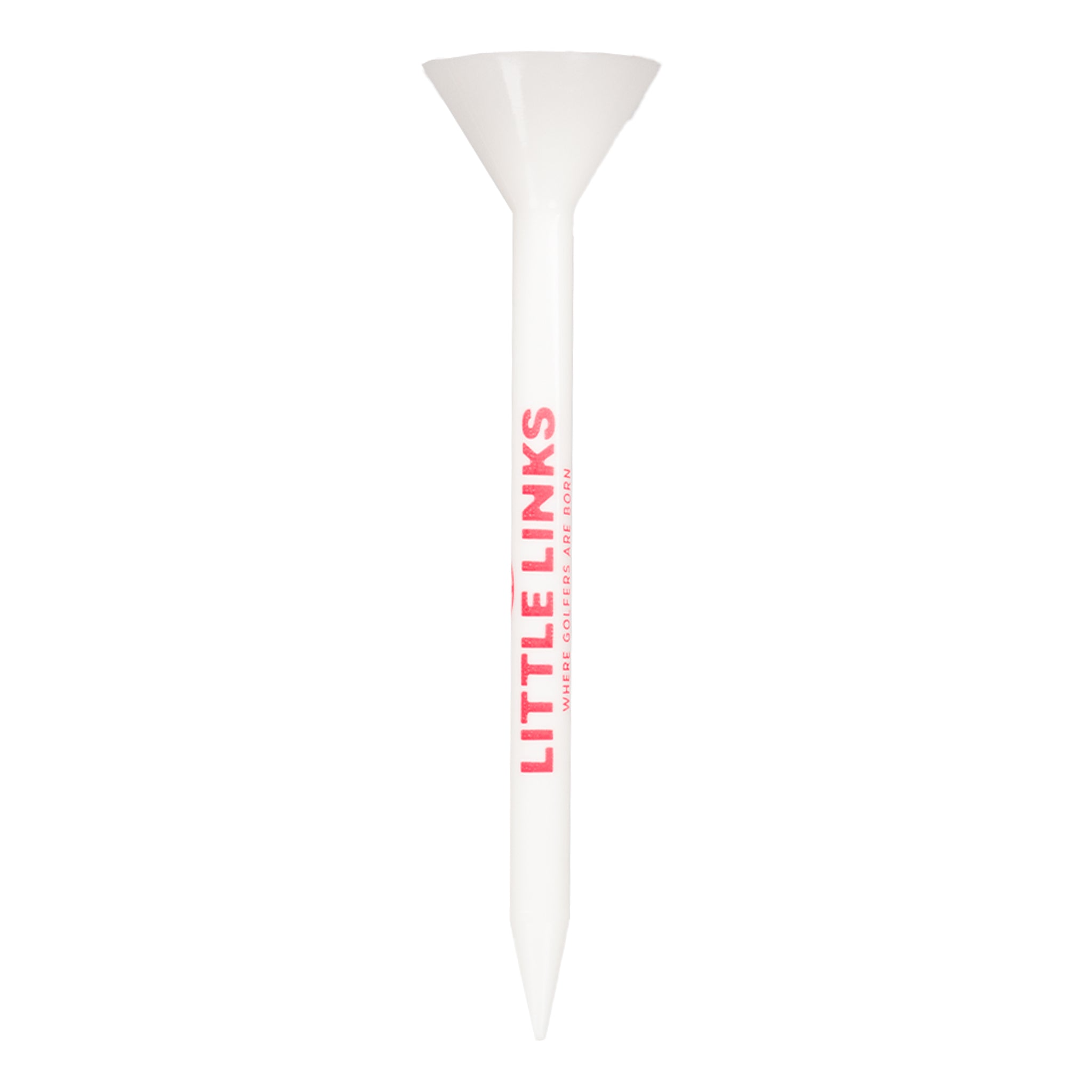 Big Cup Golf Tees, 25 Pack, Red/White