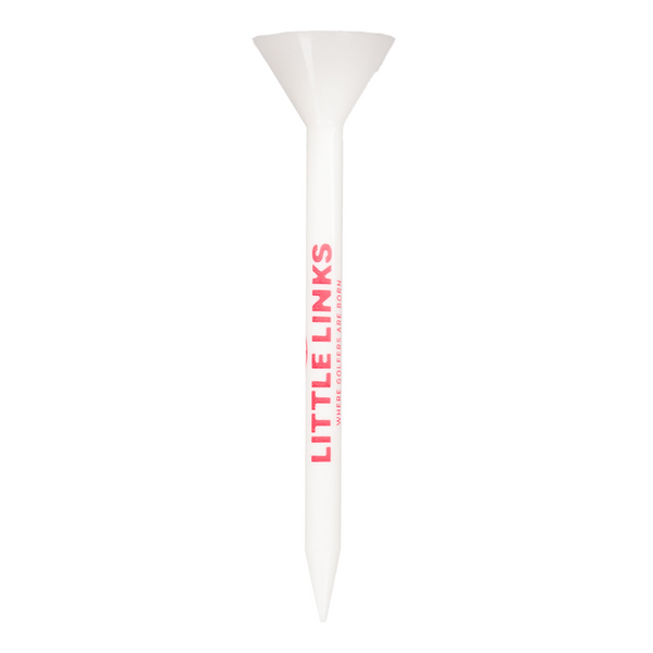 Big Cup Golf Tees, 25 Pack, Red/White