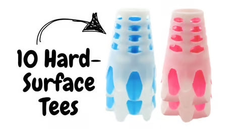 Hard Surface Golf Tees, 10 Pack, Multi Color