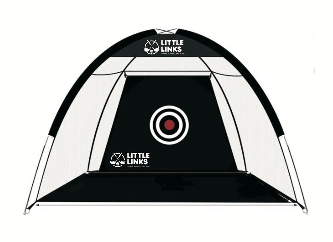 Kids Golf Hitting Net (7'x4') Black w/ White Logo