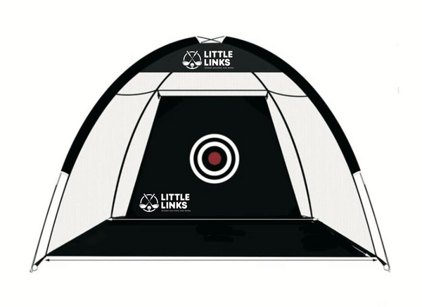 Kids Golf Hitting Net (7'x4') Black w/ White Logo