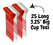 Little Links Big Cup Golf Tees, 25-Pack, 3.25 Inches