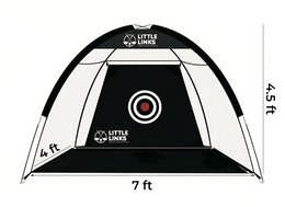 Little Links Kids Golf Hitting Net, 7 ft Wide × 4.5 ft Tall