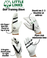 Little Links Kids Golf Training Glove, Right Hand, Medium, Ages 8–11